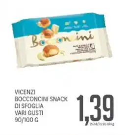 Supermercati Piccolo Vicenzi bocconcini snack di sfoglia vari gusti offerta