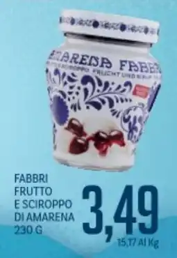 Supermercati Piccolo Fabbri frutto e sciroppo di amarena offerta