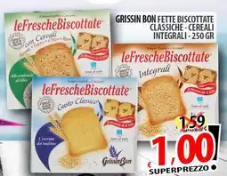 Il Genio Supermercato Grissin bon fette biscottate classiche cereali integrali offerta