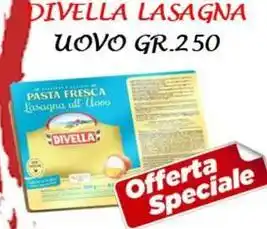 Supermercato Azzurro Divella lasagna uovo offerta