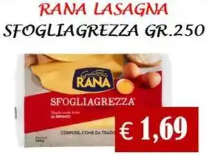 Supermercato Azzurro Rana lasagna sfogliagrezza offerta