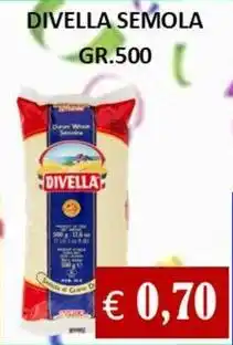 Supermercato Azzurro Divella semola offerta