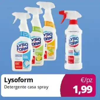 Acqua & Sapone Lysoform Detergente casa spray offerta