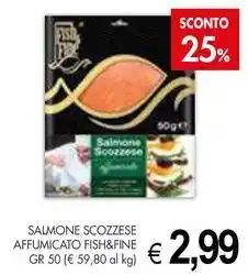 PrestoFresco Salmone scozzese affumicato FISH&FINE offerta