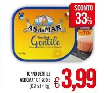 PrestoFresco Tonno gentile ASDOMAR offerta