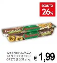 PrestoFresco Base per focaccia la soffice BUITONI offerta