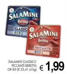 PrestoFresco Salamini classici/ piccanti BERETTA offerta