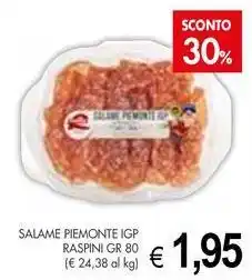 PrestoFresco Salame piemonte igp RASPINI offerta