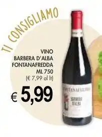 PrestoFresco Vino barbera d'alba FONTANAFREDDA offerta