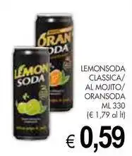 PrestoFresco Lemonsoda classica/ al MOJITO/ ORANSODA offerta