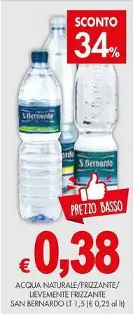 PrestoFresco Acqua naturale/frizzante/ lievemente frizzante SAN BERNARDO offerta