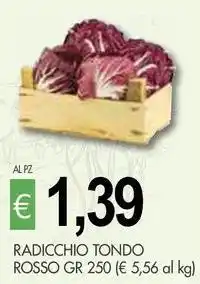 PrestoFresco Radicchio tondo rosso offerta