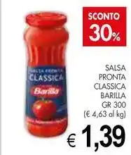 PrestoFresco Salsa pronta classica BARILLA offerta