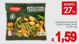 PrestoFresco Minestrone tradizione classico FINDUS offerta