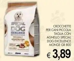 PrestoFresco Crocchette per cani piccola taglia con agnello special dog excellence MONGE offerta