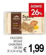 PrestoFresco Crackers segale GALBUSERA offerta