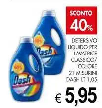 PrestoFresco Detersivo liquido per lavatrice classico/ colore 21 misurini DASH offerta