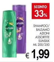 PrestoFresco Shampoo/ balsamo azioni assortite SUNSILK offerta