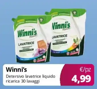 Acqua & Sapone Winni's Detersivo lavatrice liquido ricarica offerta