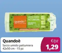 Acqua & Sapone Quandoè Sacco umido pattumiera offerta