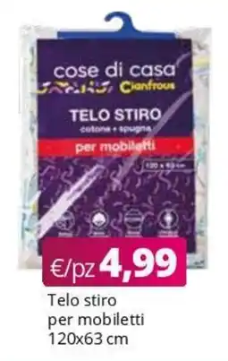 Acqua & Sapone Telo stiro per mobiletti 120x63 cm offerta