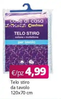 Acqua & Sapone Telo stiro da tavolo 120x70 cm offerta