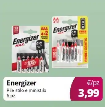 Acqua & Sapone Energizer Pile stilo e ministilo offerta