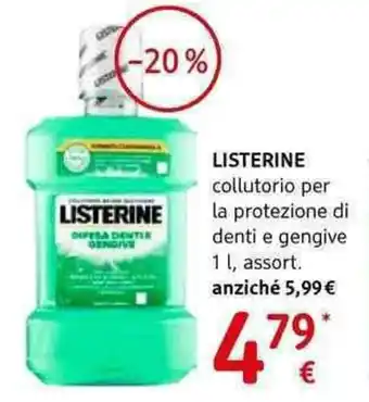 dm drogerie markt LISTERINE collutorio per la protezione di denti e gengive offerta