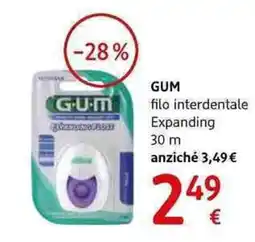 dm drogerie markt GUM filo interdentale Expanding offerta