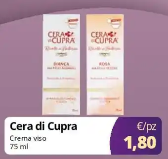 Acqua & Sapone Cera di Cupra Crema viso offerta