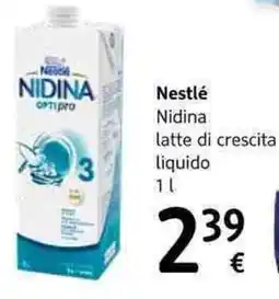 dm drogerie markt Nestlé Nidina latte di crescita liquido offerta