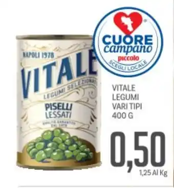 Supermercati Piccolo Vitale legumi vari tipi offerta