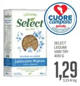 Supermercati Piccolo Select legumi vari tipi offerta