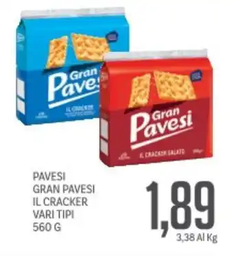 Supermercati Piccolo Pavesi gran pavesi il cracker vari tipi offerta