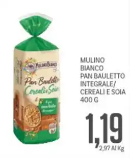 Supermercati Piccolo Mulino bianco pan bauletto integrale/ cereali e soia offerta