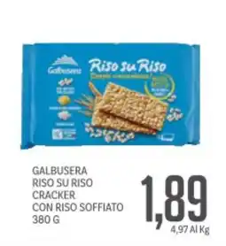 Supermercati Piccolo Galbusera riso su riso cracker con riso soffiato offerta