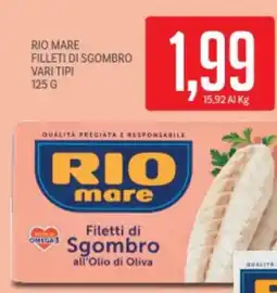 Supermercati Piccolo Rio mare filleti di sgombro vari tipi offerta