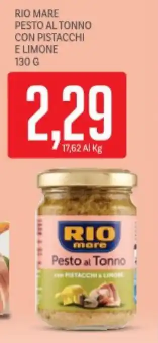 Supermercati Piccolo Rio mare pesto al tonno con pistacchi e limone offerta