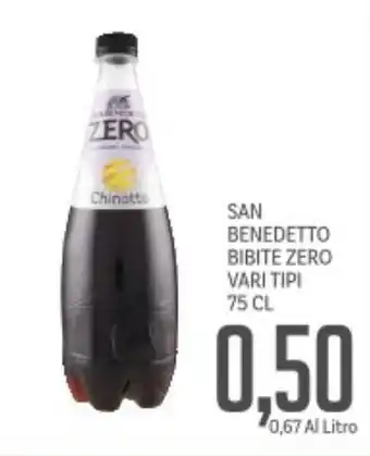 Supermercati Piccolo San benedetto bibite zero vari tipi offerta