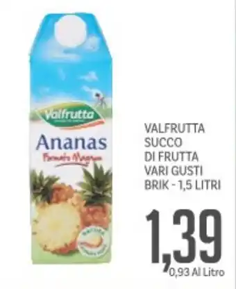 Supermercati Piccolo Valfrutta succo di frutta vari gusti brik offerta