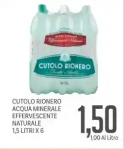 Supermercati Piccolo Cutolo rionero acqua minerale effervescente naturale offerta