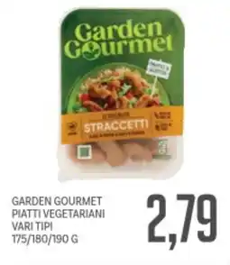 Supermercati Piccolo Garden gourmet piatti vegetariani vari tipi offerta