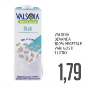 Supermercati Piccolo Valsoia bevanda 100% vegetale vari gusti offerta