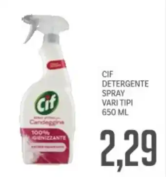 Supermercati Piccolo Cif detergente spray vari tipi offerta