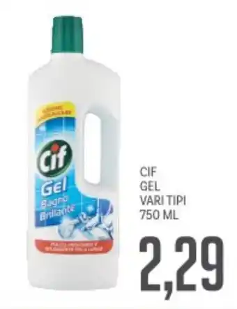 Supermercati Piccolo Cif gel vari tipi offerta