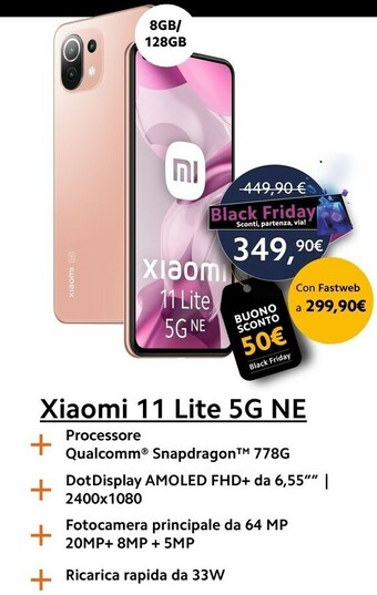 Xiaomi 11 lite 5g ne offerta