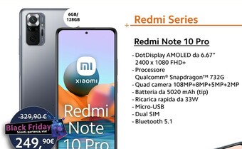 Xiaomi Redmi note 10 pro offerta