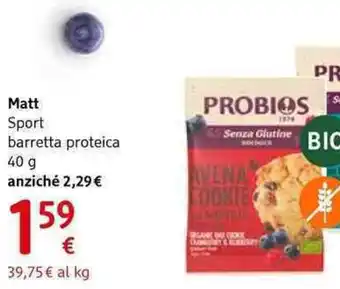 dm drogerie markt Matt sport barretta proteica offerta