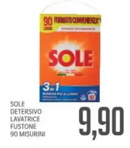 Supermercati Piccolo Sole detersivo lavatrice fustone 90 misurini offerta