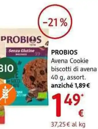 dm drogerie markt Probios Avena Cookie biscotti di avena assort offerta